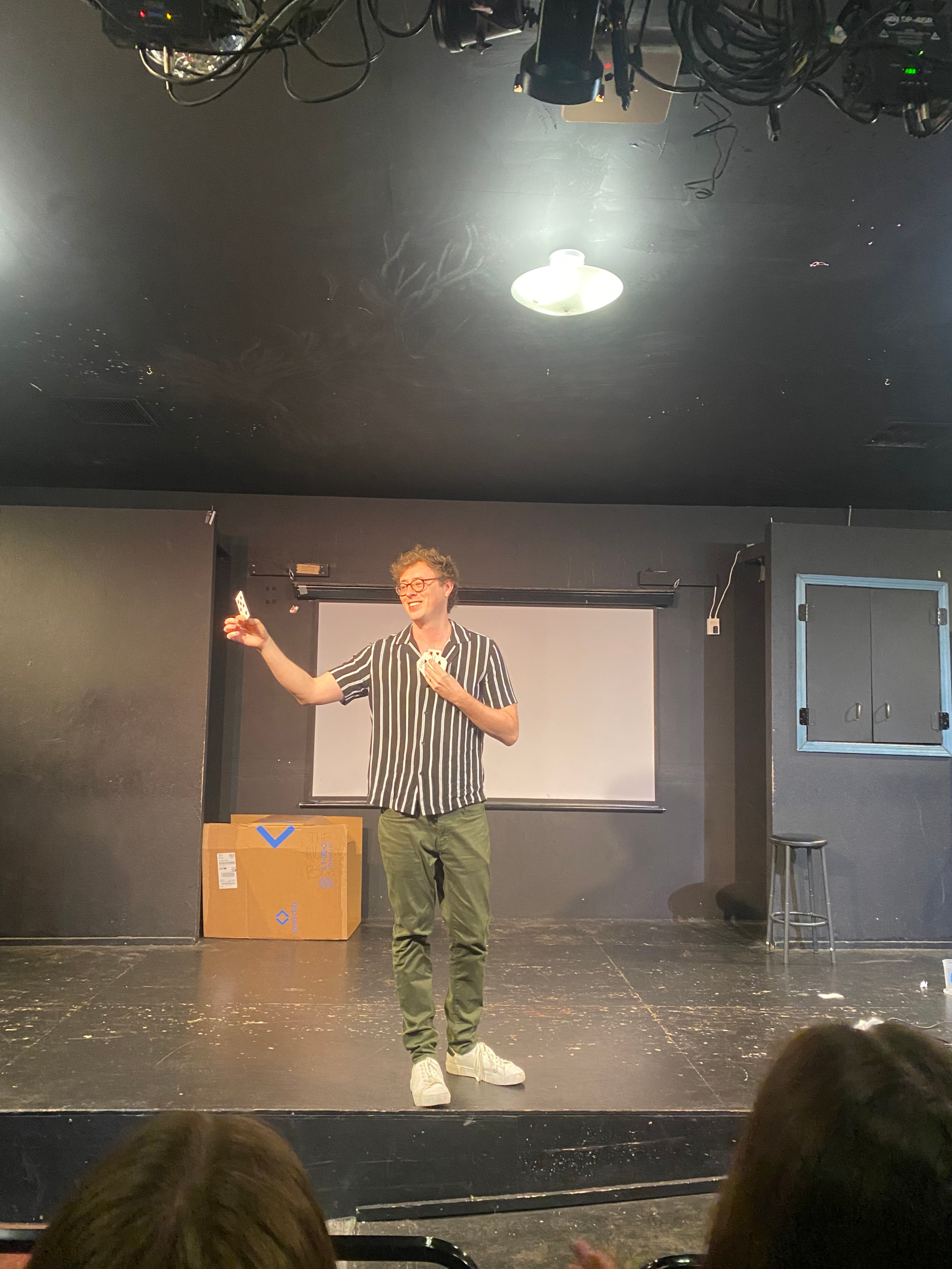 Dan Titmuss on stage